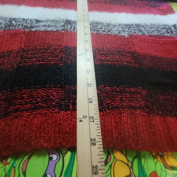 Bobbie Brooks Womens Plus Sweater Size 3X Colorblock V-Neck Pockets Multicolor - Picture 3 of 10